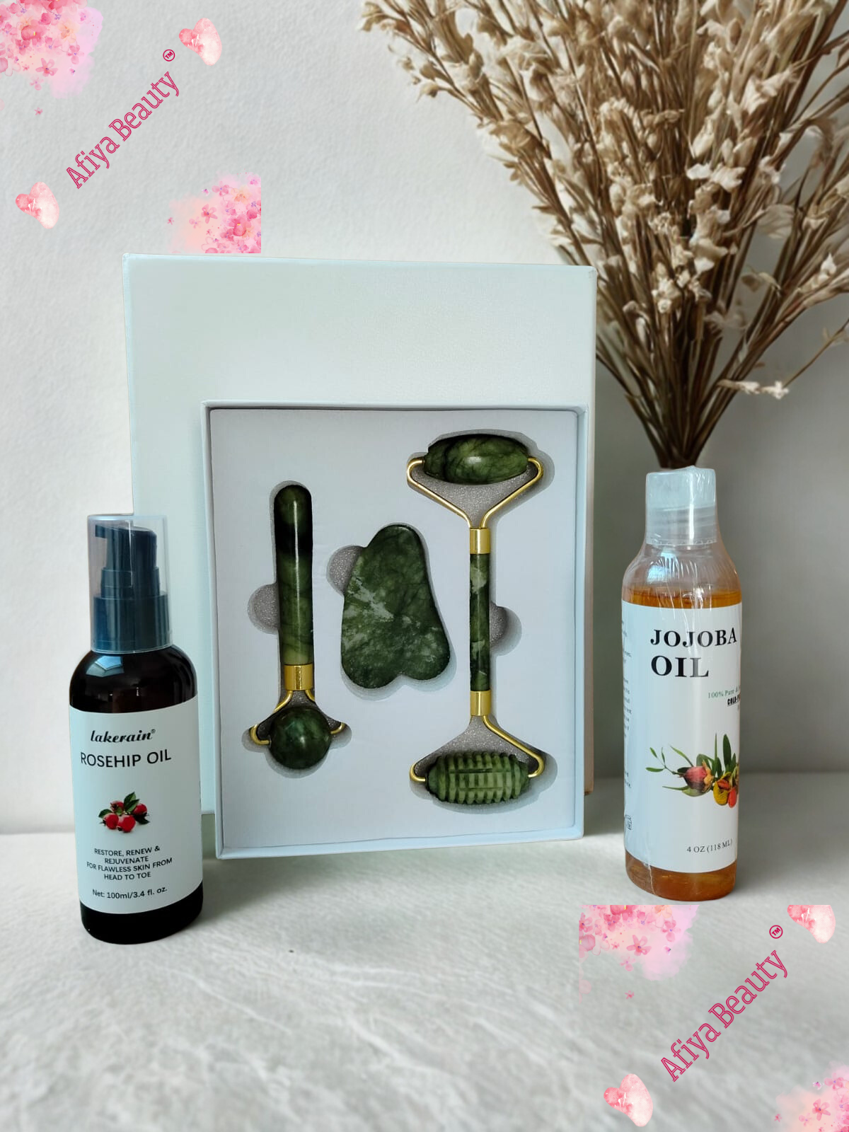afiya beauty™ - coffret soin du visage gua sha
